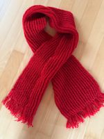 Roter weicher Schal, Handmade, ca. 23x140cm