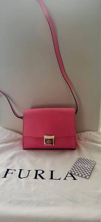Furla Leder Crossbody Tasche Pink  Original mit Dustbag
