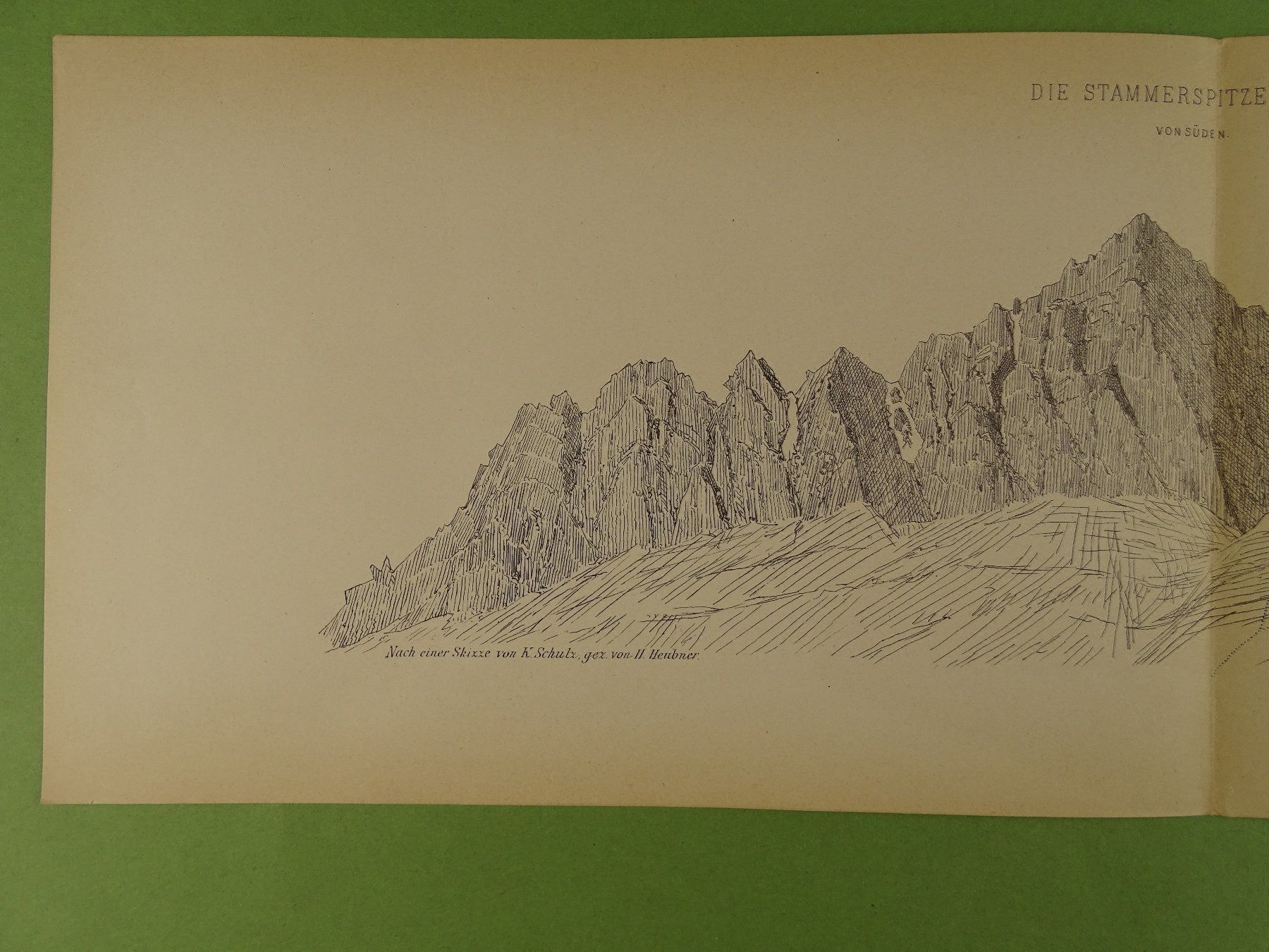 Cartes géographiques & atlas: PANORAMA STAMMERSPITZE, 1885 – D'occasion à Grüningen par Kartensammler 1