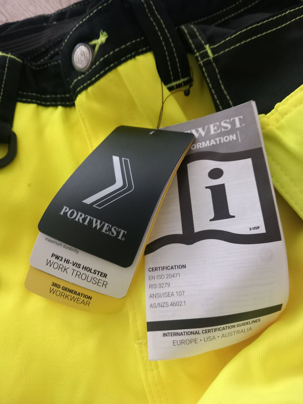 Pantaloni: Portwest Warnschutz Arbeitshose Gr.44 – Nuovo e nell'imballaggio originale da Thun venduto da Beas-Allerlei 1