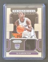 NBA De'Aaron Fox 2021-22 Prizm 2-color Jersey Card