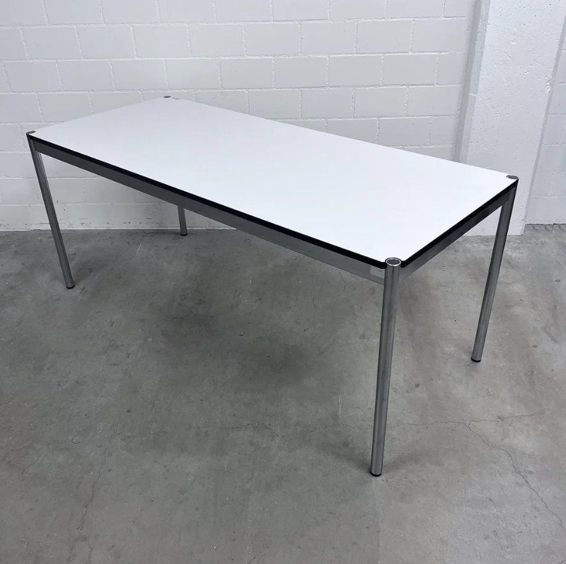 USM Tavoli: USM Tisch, Kunstharz Perlgrau, 175x75cm – Usato da Winterthur venduto da ced_x9sr 3
