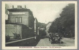 1926, SALSOMAGGIORE, STAZIONE FERROVIARIA, OLDTIMER