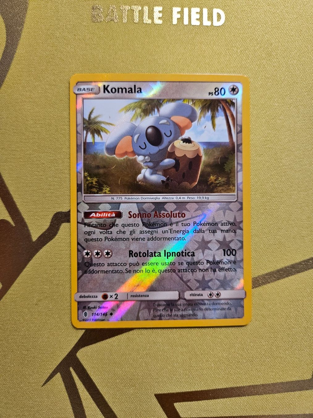 Pokémon Carte collezionabili: Guardians Rising - Komala – Usato da Bellinzona venduto da Pokemarco