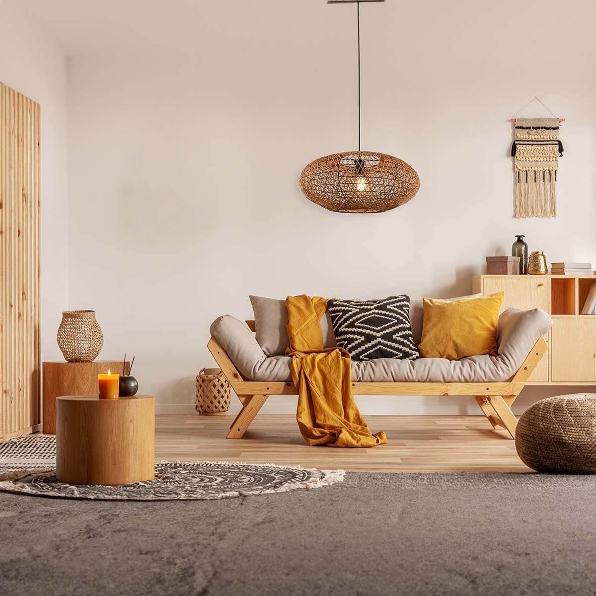 Lampadari & plafoniere: Pendelleuchte, Korbgeflecht, 52 cm Ø – Nuovo (secondo la descrizione) da Kreuzlingen venduto da Smart-Light 2