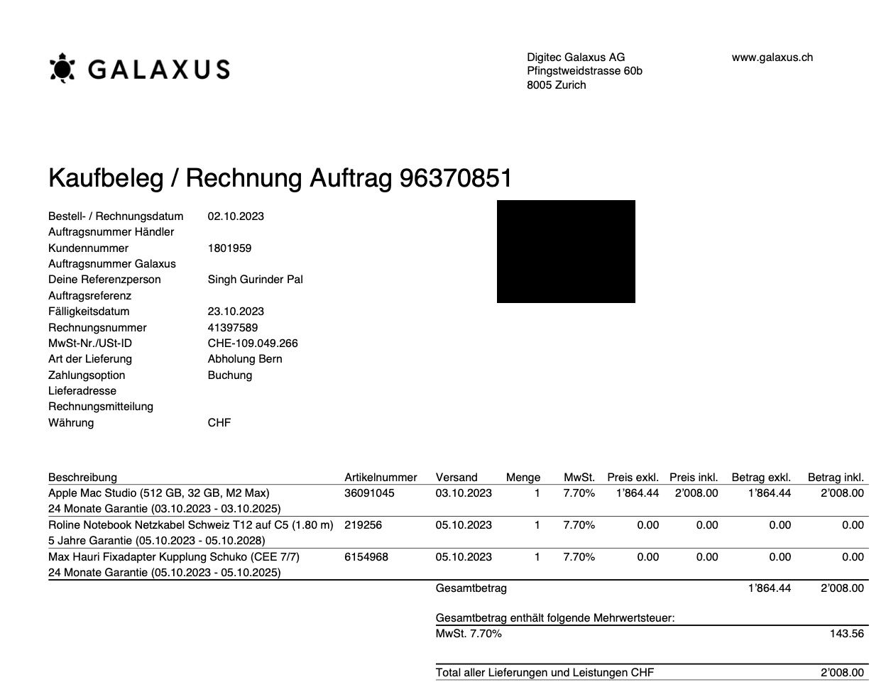 Apple PC: Apple Mac Studio (512 GB, 32 GB, M2 Max) – Usato da Bern venduto da Bern-My-love 4