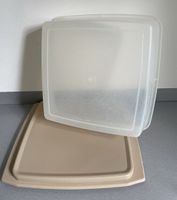 Tupperware Vorratsdose gross Quadratisch beige/Transparent