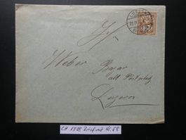 CH 1898 Brief mit Nr. 58