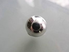 Metallperle    Tibet  versilbert   12mm