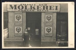 Foto-AK Filiale der Molkerei Johann Klei