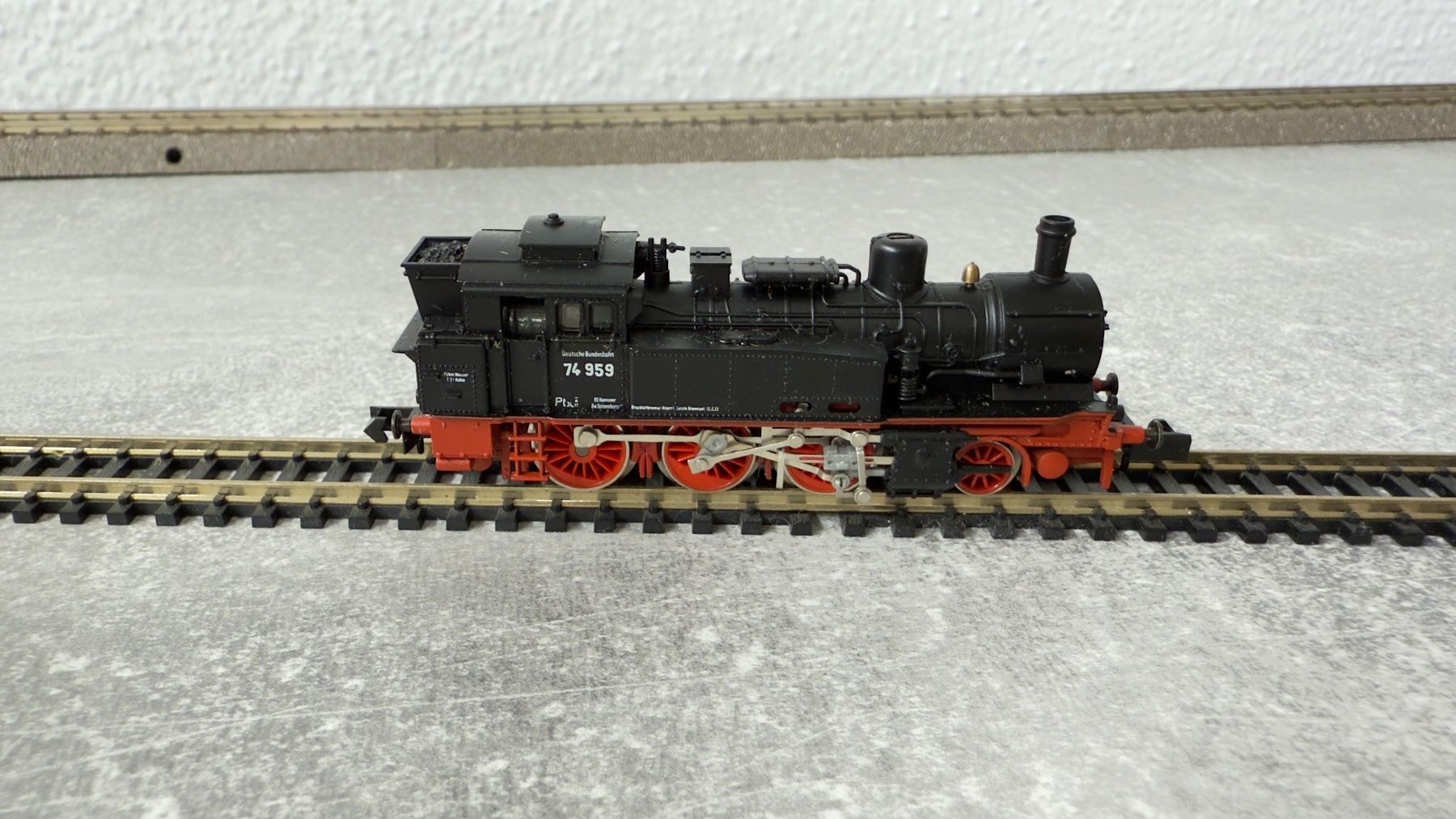 Arnold Modellini di ferrovie: Arnold DB Dampflokomotive 74959 Spur N – Usato da Windlach venduto da Kelebra 4