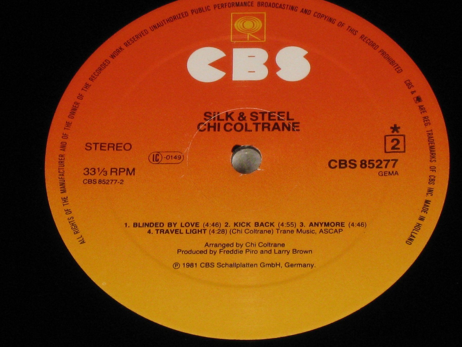 Dischi in vinile: LP - CHI COLTRANE - SILK & STEEL – Usato da Steckborn venduto da Quo7 2