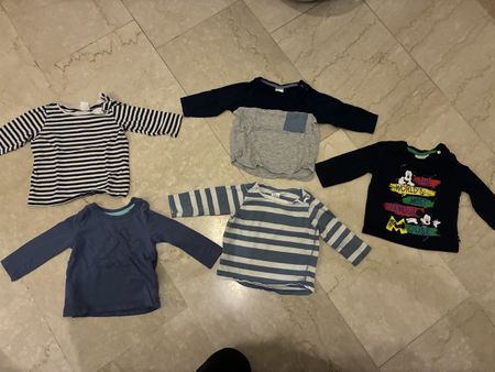 Langarmshirts Set 5 Stück Grösse 62-68