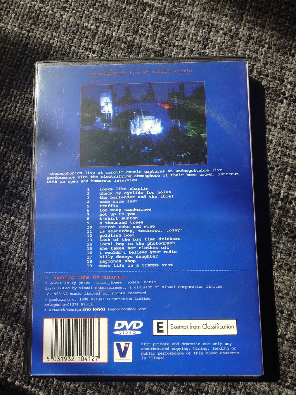 Tutti i DVDs: Stereophonics - Live at Cardiff Castle – Usato da Genève venduto da arnoo 1