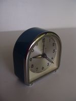 kleiner blauer JUNGHANS Wecker mit Originalschachtel