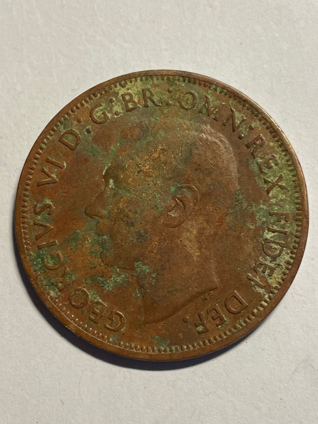 Tutti le monete: (50) England - One Penny 1949 – Usato da Aesch BL venduto da masmusgo