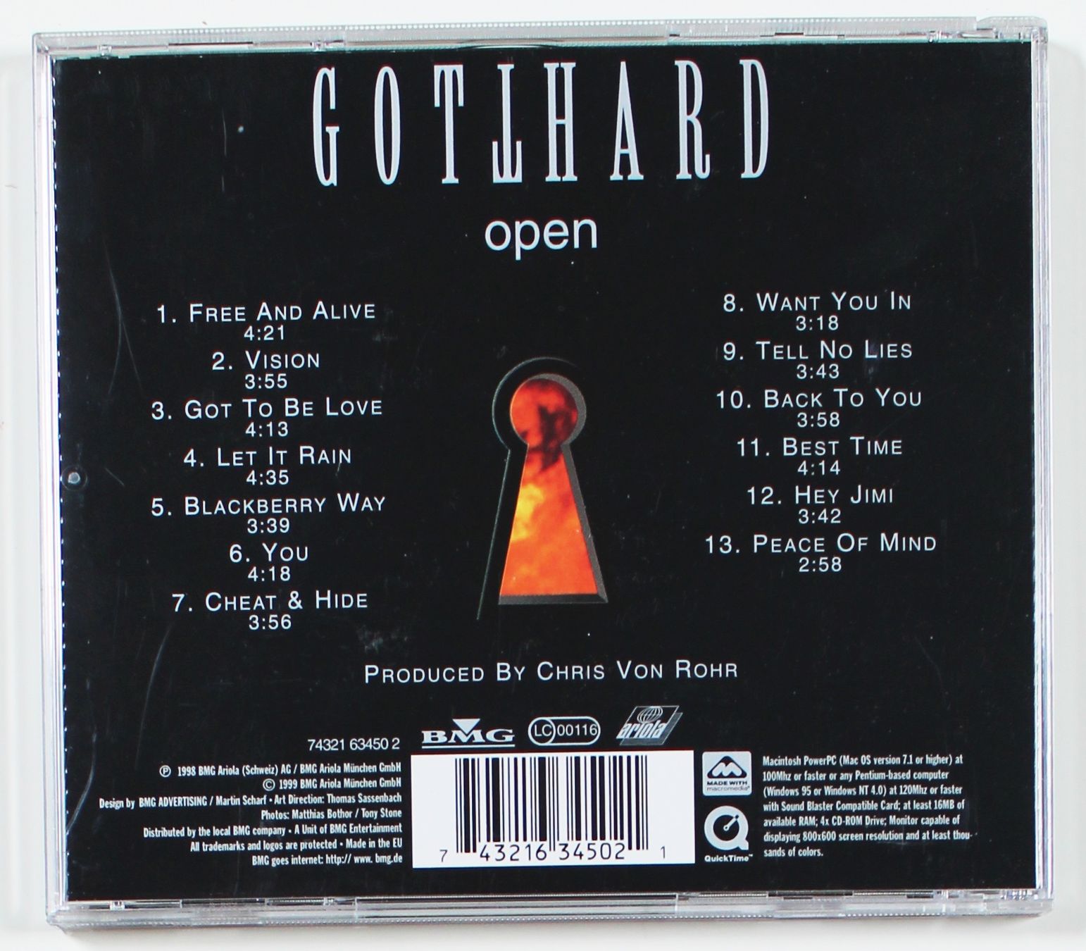 CD: CD - GOTTHARD - OPEN 1998/99 – Usato da Brüttisellen venduto da Collector-Corner 2