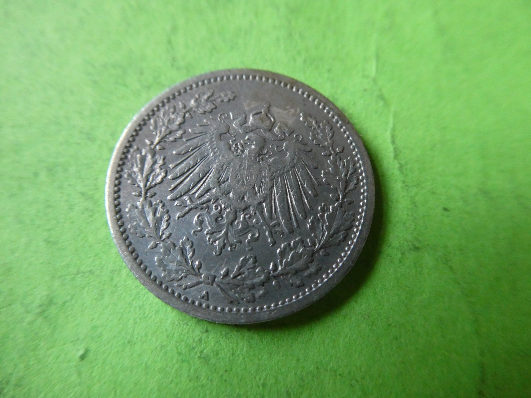 Tutti le monete: Dt. Reich 1907 A, 1/2 Silbermark – Usato da Hinterforst venduto da Rohusri 1