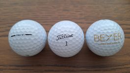 Golfbälle Titleist 1, Pro V1, neuwertig, 3 Stück