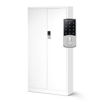 Aktenschrank mit Zahlenschloss - 185x90x40cm - Weiss