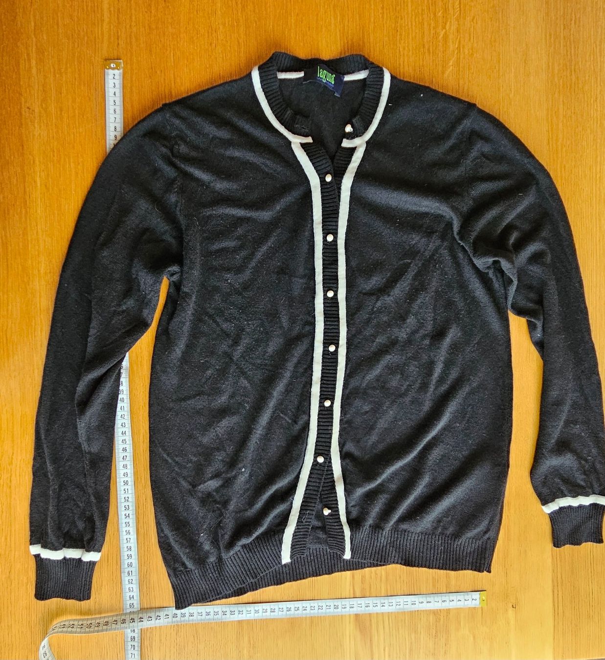 Maglioni & Felpe: Laguna Pullover (Strickjacken-Optik), schwarz/weiss, Gr. 40 – Usato da Staffelbach venduto da Frisco77 5