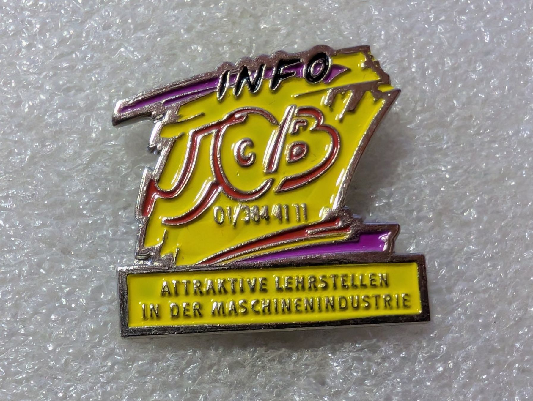 Placchette & Badge: Ansteckpin 163: Info Job – Usato da Oppligen venduto da Pin-Fall-Shop