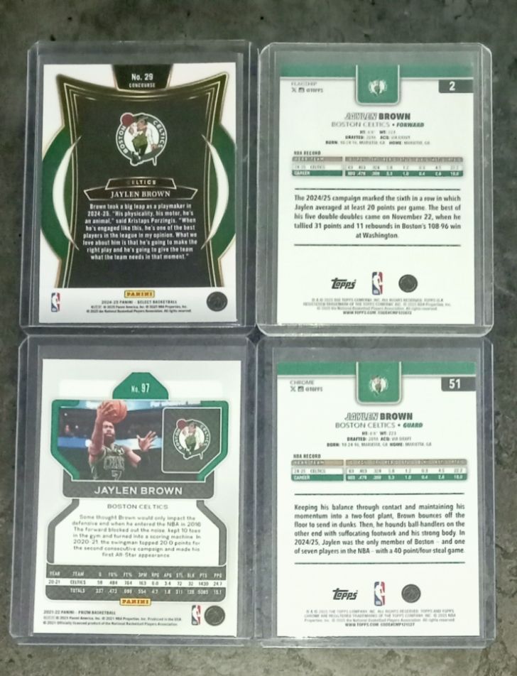 Cartoline: Jaylen Brown NBA cards lot  – Nuovo (secondo la descrizione) da Vallorbe venduto da ant_75wx 1