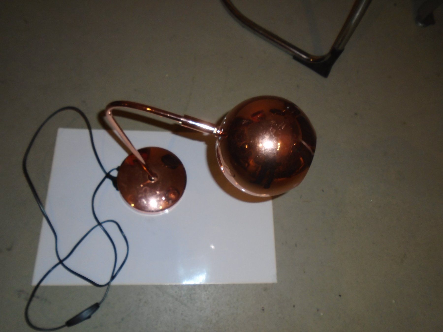 Lampade: Kupferfarbene Tischlampe – Usato da Niederlenz venduto da Cedros58 1
