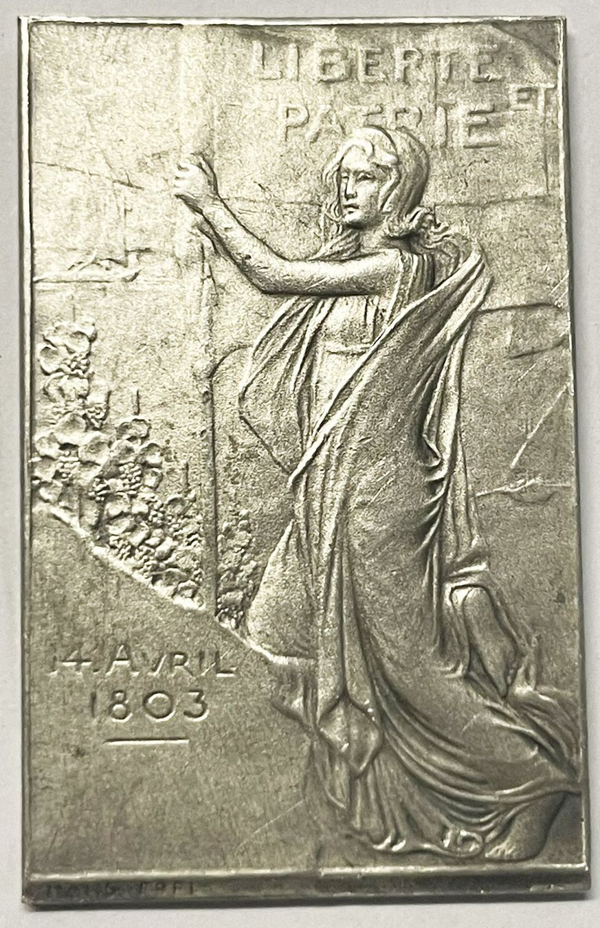 Medaglie: Plaquette 14 Avril 1803 – Usato da Martigny venduto da Numis-World 1