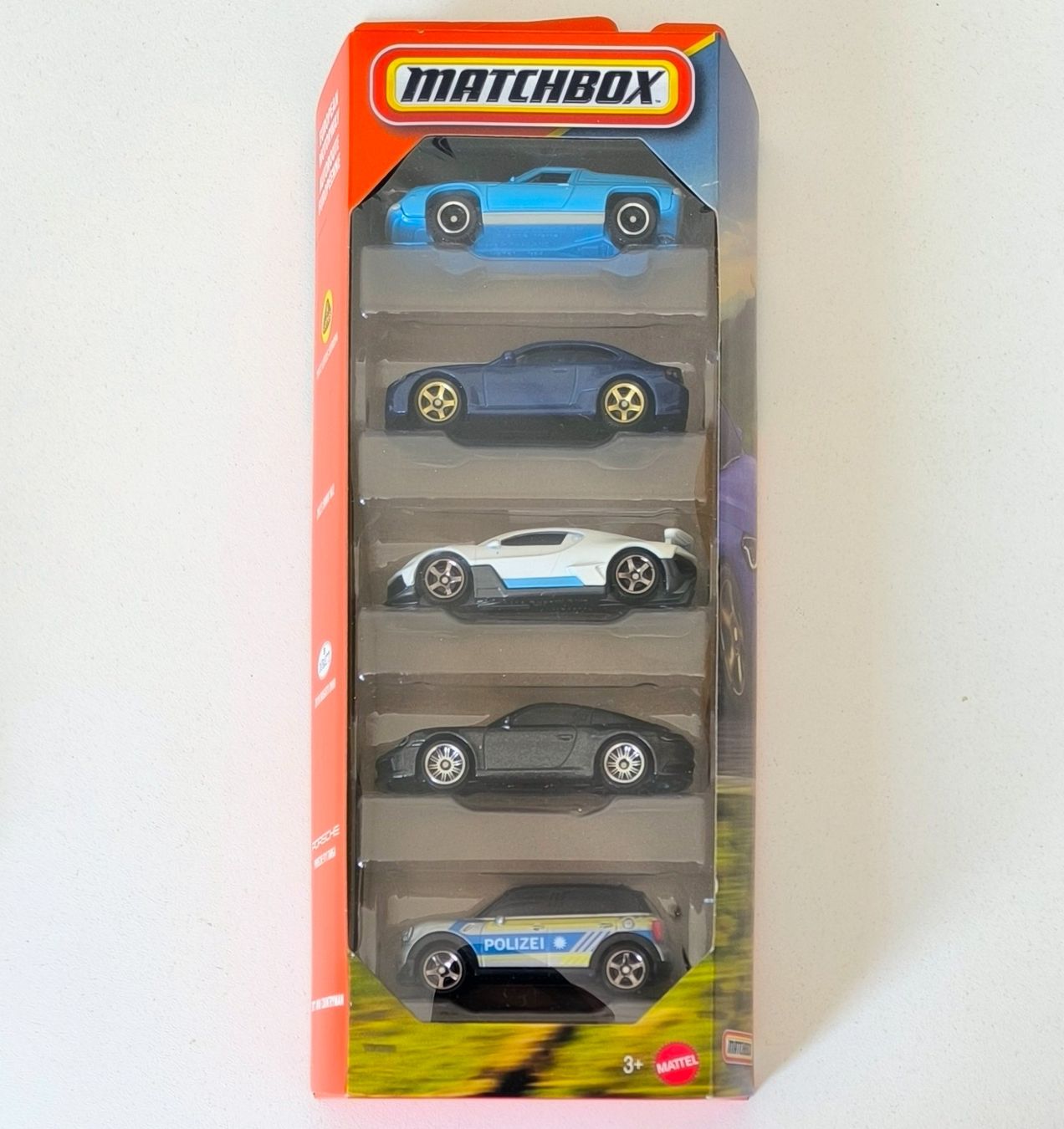 Matchbox Modellini d'auto: Matchbox 5 Pack Lotus, BMW M2, Bugatti, Porsche 911, Mini – Nuovo e nell'imballaggio originale da Muttenz venduto da hak_dsk9