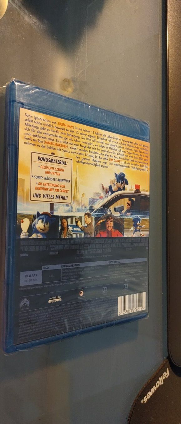 Tutti i DVDs: Sonic The Hedgehog Blu-Ray – Nuovo e nell'imballaggio originale da Dottikon venduto da Oldyfreak 1