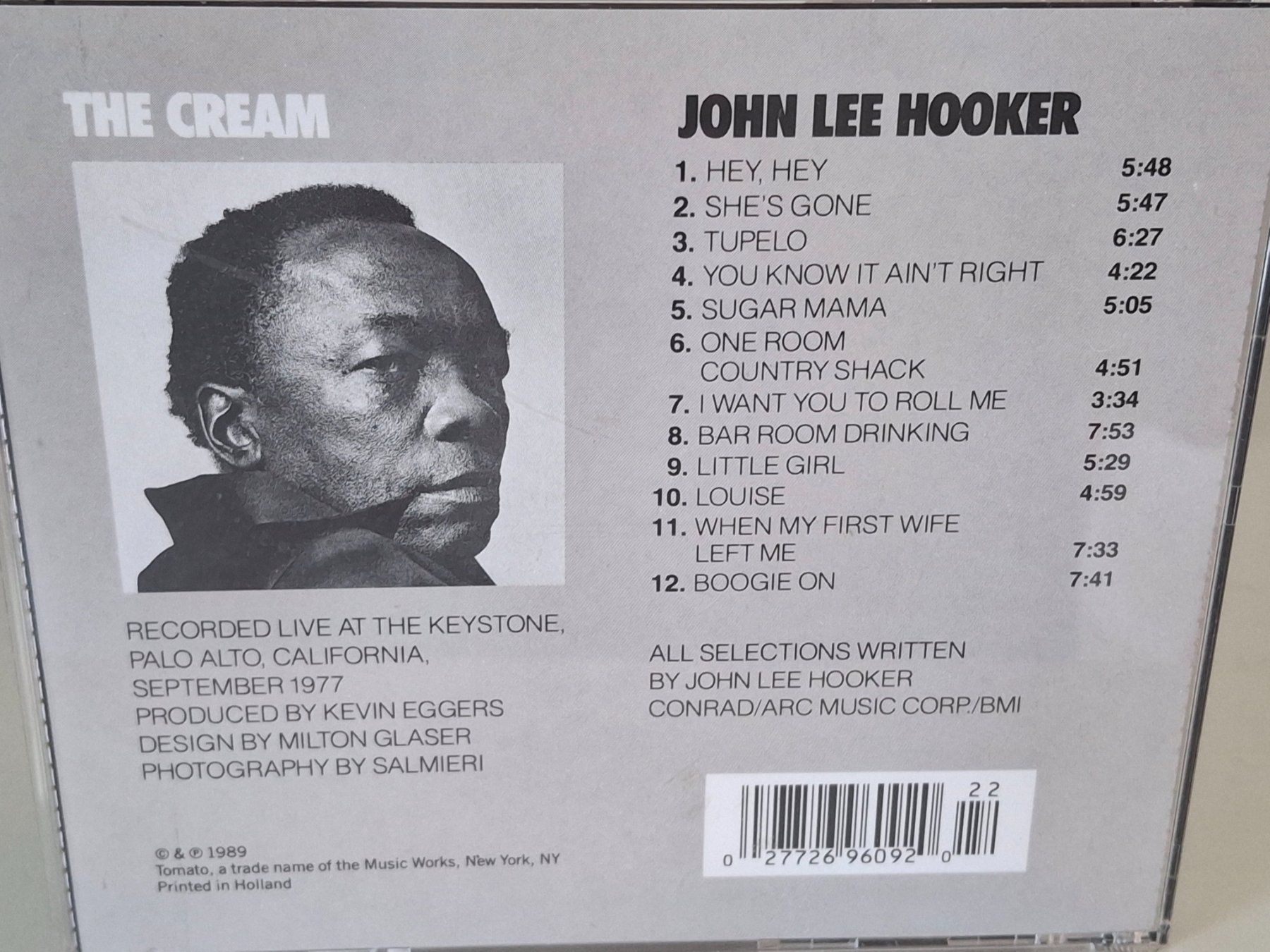 CD: CD John Lee Hooker -  The Cream – Usato da Aarberg venduto da Jackup1 1
