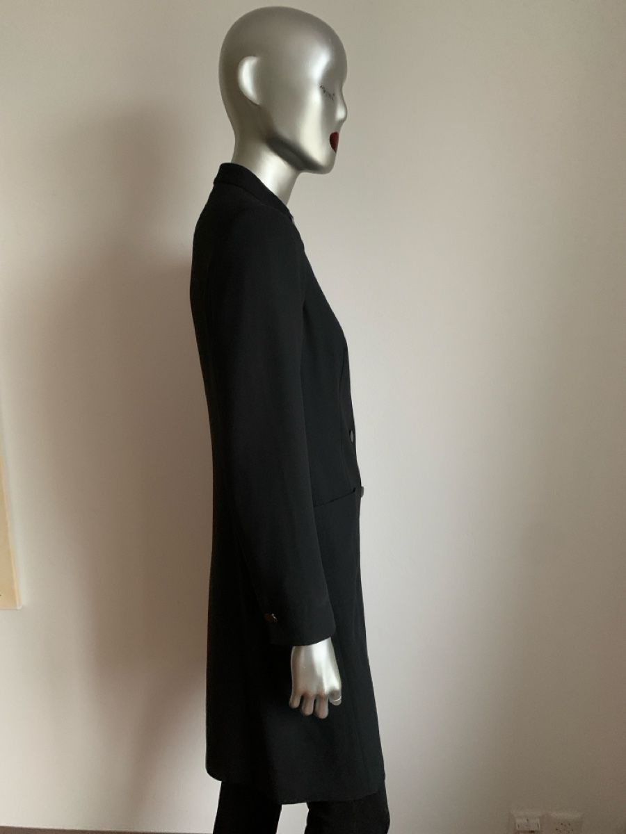 Max Mara Cappotti: MAXMARA: Cool & lässig - leichter schwarzer Mantel, 36 – Nuovo (secondo la descrizione) da Luzern venduto da paulablue 4