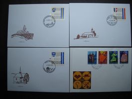 FL   FDC 1967 Kirchenpatrone / 1995 Automatenmarken FDC
