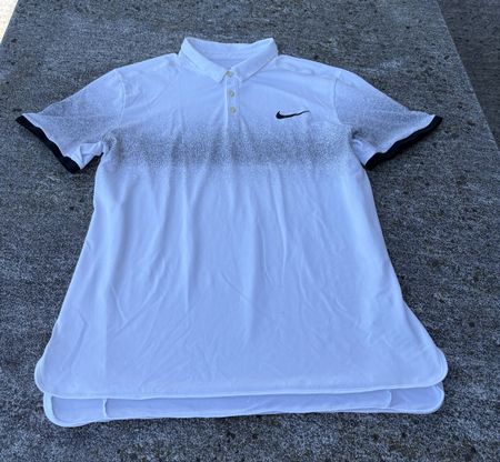 Roger Federer Polo Nike Grösse M weiss mit RF Logo