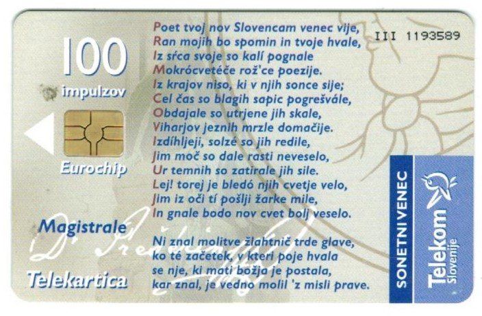 Telefon- & Taxkarten: Telefonkarte Slowenien Master Theme – Gebraucht aus Zürich von Tolima194