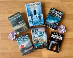 Tana French, Val McDermid, Deborah Crombie, Jake Woodhouse..