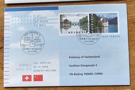 Vol special Genève - Beijing 25.11.98