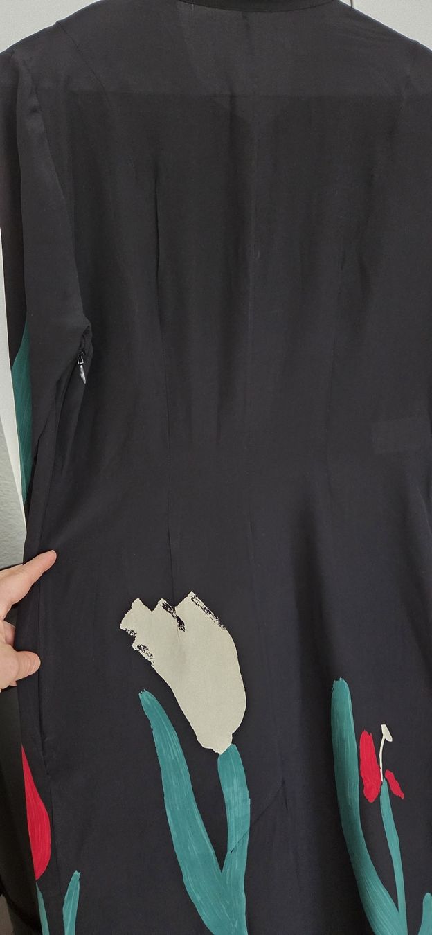 Vestiti: Seidenkleid Handgemalt, S – Usato da Hellbühl venduto da Veci02 6