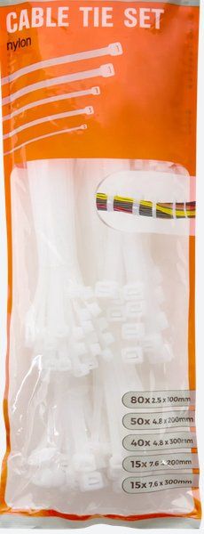 Ferramenta: Set mit 200 Nylon-Kabelbindern – Nuovo e nell'imballaggio originale da Basel venduto da ber_55fp