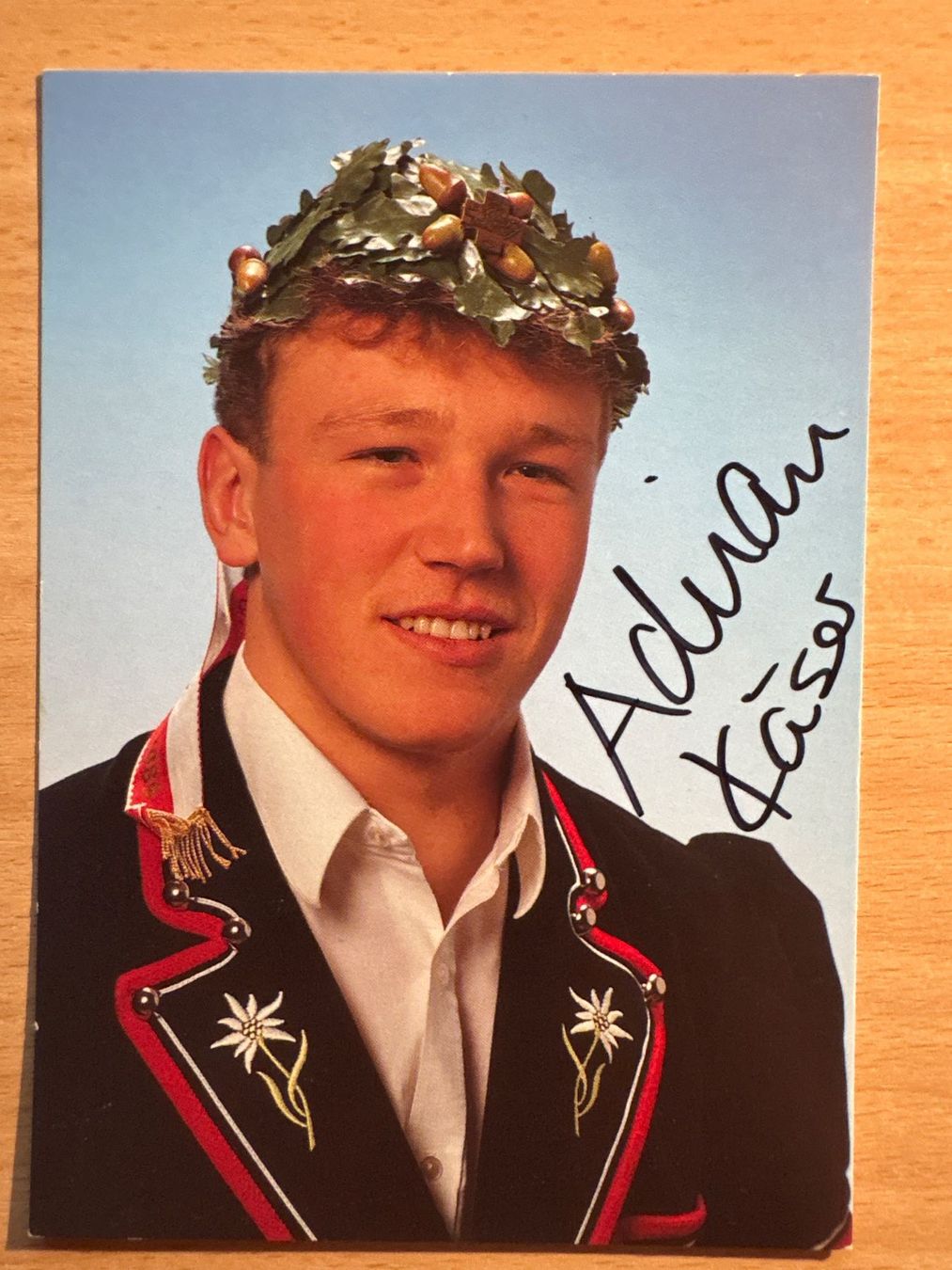Autografi: Adrian Käser Autogrammkarte, Schwinger – Usato da Ibach venduto da lisch3