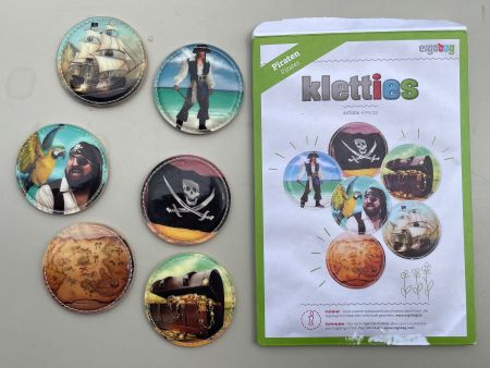 6 Stück ERGOBAG Kletties "Piraten" Set