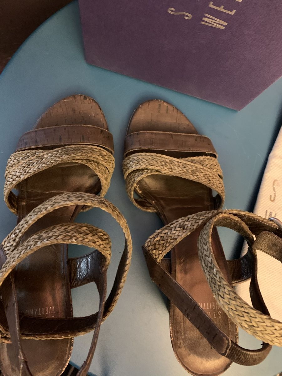 Stuart Weitzman Damenschuhe: STUART WEITZMAN: Edle geflochtene Sandalen – Neu (gemäss Beschreibung) aus Mettmenstetten von _4_YOU_ 3
