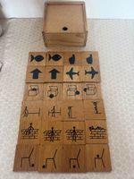 Lernspiel Holz / Montessori – Raumlage & Präpositionen