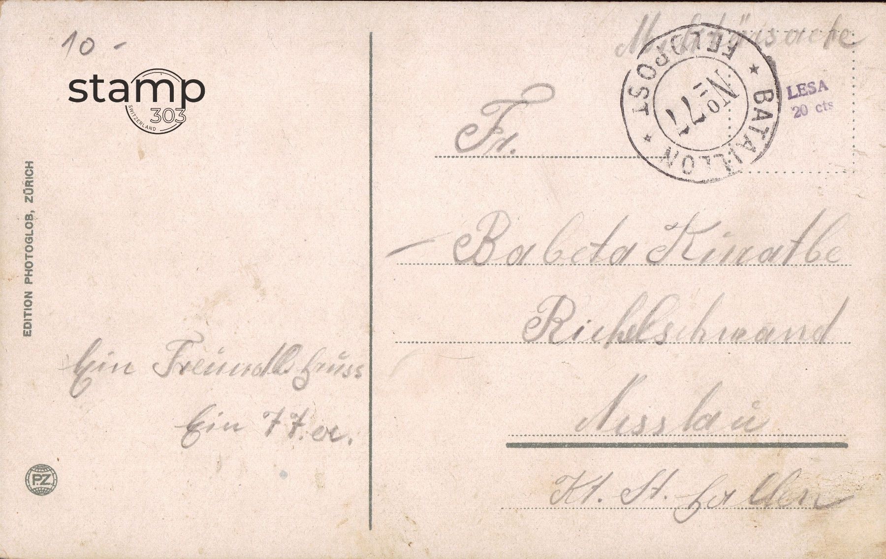 Ansichtskarten: AK Glarus gegen die Freiberge – Gebraucht aus Eggersriet von stamp303 1