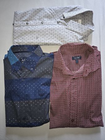3 Herrenhemden Calvin Klein Armani Jeans Grösse M