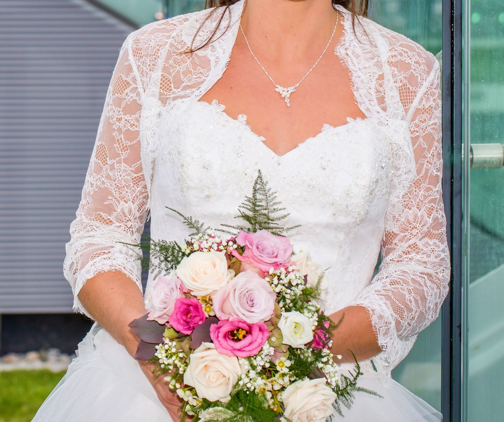 Boleros: Bolero Spitzen Hochzeit Gr 38 – Gebraucht aus Männedorf von JaLa.