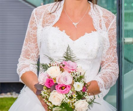 Bolero Spitzen Hochzeit Gr 38