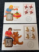 2x Numisbrief 1986 Teddybär&Kreisel-Silber 999/1000-20 Gramm