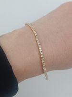 DIAMANT TENNIS BRACELET IN 750 GELBGOLD